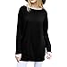 Produktbild Sannysis Damen Pullover Langarmshirt Elegant Frauen Langarm Solid Bluse Sweatshirt Pullover Casual Tops Shirt