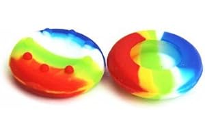 NEWNIU(TM) 2 pcs Controller Thumb Joysti stick Grip Analogue silicone caps for Playstation 3(PS3)/PS4/ Xbox 360/Xbox one Controllers (Rainbow)