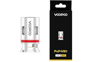 VOOPOO PNP Replacement Coils, VM1, 0.3 ohm, Works WIth Vinci Mod Pod, Vinci X Kit, Pack of 5, No Nicotine