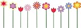10 Blumen Fenstersticker Fensteraufkleber Sticker F015 - 2