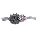 1pcs Baby Girls Chiffon Head Wear Flower Hairband gray