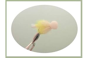 TROUTFLIES UK EGG AND BLOB FLIES Blob Fly, 6 x Chartreuse Booby Blobs, Trout Flies, size 10, for fly fishing