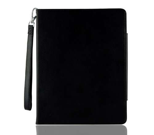 JAMMYLIZARD | G10 Wallet Ledertasche für [ iPad 4 mit Retina, iPad 3 und iPad 2 ] Smart Cover Hülle, SCHWARZ - 6
