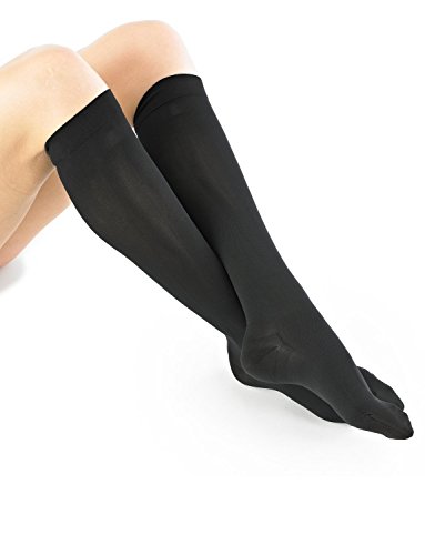 Mund Techno Travel & Flight Socks Travel & Flight Compression Socks Anti DVT Socs - Medical Grade True Graduated Compression, breathable HELP energise tired, aching, swollen legs & circulation-Unisex (Large) RS.1900.00