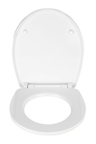 Wenko 21747100 WC-Sitz Hochglanz Acryl Meditation – Absenkautomatik, Fix-Clip Hygiene Befestigung, Kunststoff, mehrfarbig - 2