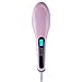 GHB Electric Hair Straightening Brush Electric Hair Brush for Professional Straightening Styling with LCD Display (Pink)