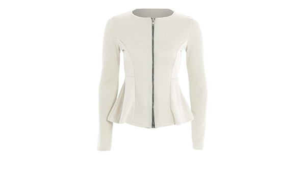 white peplum jacket uk