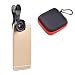 Produktbild Limeinimukete 2 in 1 Smartphone Camera Lens Kit Weitwinkelobjektiv & Makroobjektiv für iPhone Samsung Android Die meisten Smartphones (Color : Black)