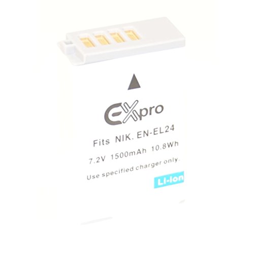 Ex-Pro    Nikon En-el24  Enel24   1500  mAh Haute Puissance nominale Plus   Lithium Li-Ion Batterie pour Appareil Photo Num  rique Nikon 1  J5