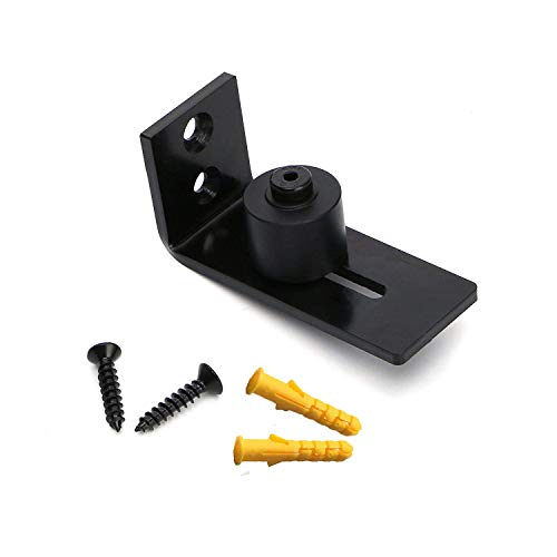 Preisvergleich Produktbild Bodenführung Schiebetür Führung – Goldenwarm 1 Stück Kohlenstoffstahl Rollenführung Gartentorführung Verstellbar Scheunentor Schiebetür Rollen Unten Boden Schiebetür Beschläge DG03