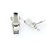 20pcs 11mm Webbing Hook Pacifier Suspender Clips for Craft---Silver