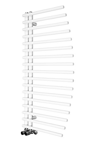 Preisvergleich Produktbild Designer Handtuchheizkörper Badheizkörper 1000x550mm Weiß