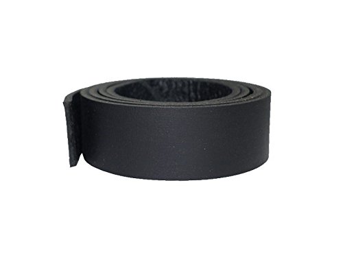 Wasserbüffel Lederriemen 'Georgia', festes Büffelleder, naturbelassen, ca.3,6mm, Farbe:schwarz, Breite:2cm breit