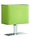 Produktbild Reality Leuchten Tischlampe Tischleuchte / 1xE14 max. 40W ohne Leuchtmittel / 23 x 20 cm mit Schnurschalter, Schirm grün, Fuß chrom R50111015