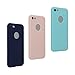 Produktbild iPhone 7 Hülle Dünn Silikon, Asnlove 3 Pack Handy Schutzhülle für Apple iPhone 7 Hülle TPU Silikon Backcover Case Handytasche Einfarbig Telefon-Kasten Tasche Schutz Cover Design Blau/Grün/Rosa