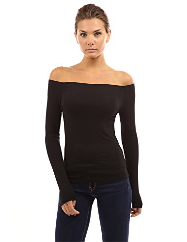 PattyBoutik Women Off Shoulder Long Sleeve Top