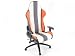 Produktbild Bürostuhl Sportsitz Denver mit Armlehnen Kunstleder orange/weiß/grau