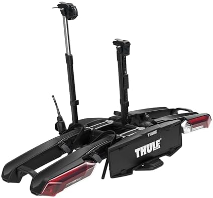 Thule Epos Piattaforma Gancio Traino Portabici Pieghevole Black, 2 bikes