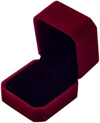 Ring Box, Tonwalk Fashion Engagement Wedding Earring Ring Pendant Jewelry Display Box Gift (Red)