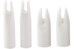 ZSHJGJR 50pcs Archery Plastic Arrow Nocks ID 6/7mm Plasticnock Replacement Arrow Tails for OD 6/7mm Arrows Shaft Outwear Archery Arrow Shaft End Accessories for Hunting Shooting