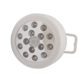 Easy Provider 15 LED Nachtlicht Lampe Bewegungsmelder IR Sensor Weiß energiesparend