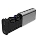 Produktbild Mini Bluetooth Headset 5.0 In-Ohr Wireless Stereo TWS Sport Kopfhörer Vollautomatisch Schwarz/Silber