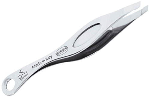 Premax V1829090OI Slant Tip Tweezers, Stailness Steel