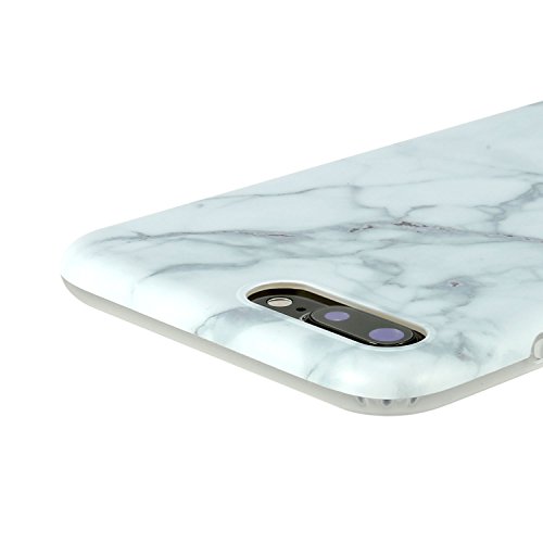 Funda para iphone 7 Plus  Leathlux Premium M  rmol Patr  n Suave Silicona Carcasa Protector Bumper Tapa Flexible TPU Gel Ultra Delgado Cubierta para iPhone 7 Plus 5 5 