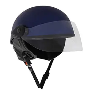 Sage Square Aero Half Helmet (Blue Matte) (Large)