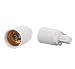 Produktbild LUMIRA G24 2 Pin auf E27 Adapter G24d Sockel Fassung Anschluss für Halogen LED Lampen Leuchtmittel