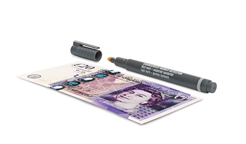 Safescan 111-0378 Falschgeld Stift Blisterpack 1 Prüfstift mit Display Box, blau/grau - 3