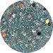 nail perfection 3.5g BABY BLUE HEXAGON Sparkle acrylic nails powder