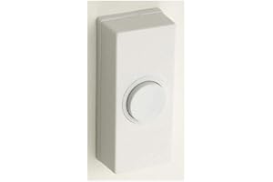 K M Electronics® Door Bell Chime Bell Push Press Button White