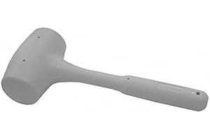 STAMPAST SRL Mazzuola In Gomma Per Piastrellista Corpo Ricoperto Totalmente In Gomma Bianca. Anima In Ferro, Manico Ergonomico.