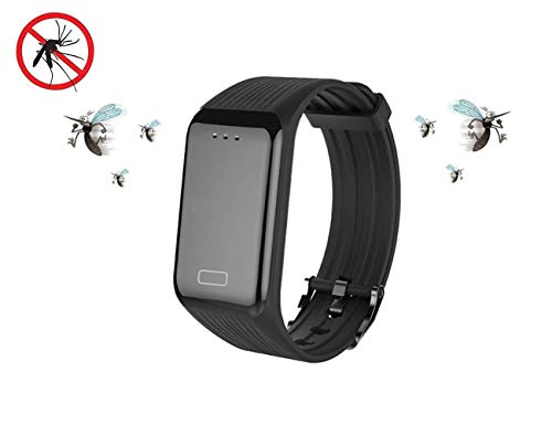 Tuotuo USB Mückenschutz Armband/Armbänder, schützen Sie von Mücken Insekten-, wasserdicht, natur, nicht giftig keine Deet Sicher Pest Control für Erwachsene & Kinder, Baby (SCHWARZ)