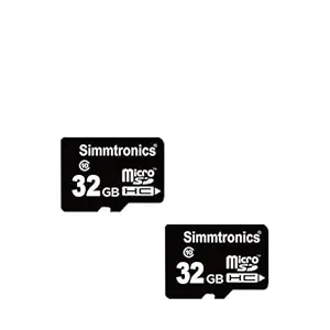 Simmtronics MicroSD 32GB Memory Card Class 10 with 5 Year Warranty (Pack of 2)