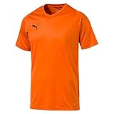 jersey naranja niño Tiene cuello en forma de V PUMA Liga Core Jersey, Hombre, 703509, Rojo y Dorado, Small