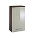 Produktbild Held Möbel 012.3055 Next Hängeschrank 1-türig, 2 Einlegeböden, 35x69x20 cm, hochglanz-creme / nussbaumfarben