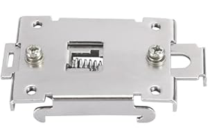 GAROSA 35mm Din Rail Fixed Clamp Solid State Fasten Clip with 2 mounting Screws for Relays Mount