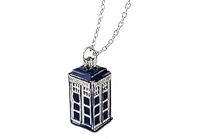 DGP Collana con Ciondolo Doctor Who Police Box Blu Tardis Vintage Unisex