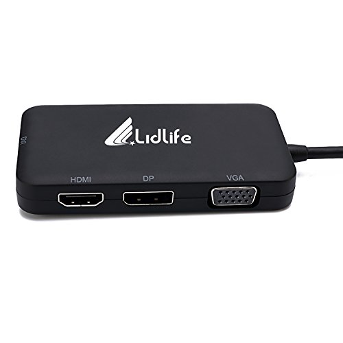 USB-C Multifunktions-4-in-1 Adapter, Deckel A0202 Typ C Zu HDMI DP DVI VGA 4K Kabel Multiport Konverter für neues Macbook - 5