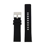 Diesel Uhrband Wechselarmband LB-DZ4392 Ersatzband DZ4392 Uhrenarmband Leder 24 mm Schwarz