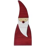 Tomte, Weihnachtsmann rot aus Holz, Größe: M