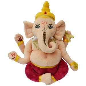 Stofftier Plüschtier Ganesh aus Plüsch, Hindu-Gott Ganesh