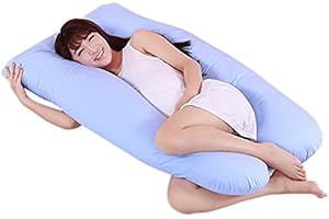 Bomoya Almohadas de embarazo para dormir, almohada de maternidad en forma de U, almohada de abrazar, nueva maternidad, embarazo, novio, brazo, cuerpo, funda de almohada para dormir en forma de U