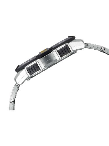 Casio CASIO Collection Men - Reloj analógico - digital de caballero de cuarzo con correa de acero inoxidable plateada (alarma, cronómetro, luz, solar) - sumergible a 100 metros - Imagen 5