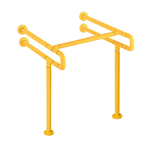 Preisvergleich Produktbild Phcom Behindertengerecht Sockel Becken Handlauf waschen Alter Mann Öffentliche Toilette Resttoilette Becken Waschbecken Griff (Farbe: Gelb),Weiß