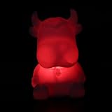SODIAL(R)Kuh-Form LED-Lampe Tierzeichen Buntes Nachtlicht Hause Dekor mit Batterie - 2