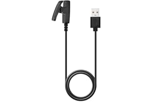 ECEOTHSY Câble De Charge Compatible Garmin Forerunner 30 35 230 235 630 645 Music 735XT Approach G10 S20 Lily Vivomove HR - Câble USB 1m Robuste Et Appliquer Durable Montre Garmin Station Chargeur Montre