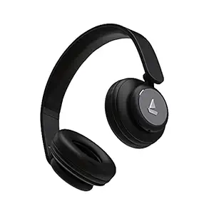 boAt Rockerz 450 Wireless Bluetooth On Ear Headphones with Mic (Luscious Black)